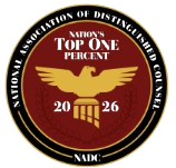 National Association of Distinguished Counsel Top 1% 2026